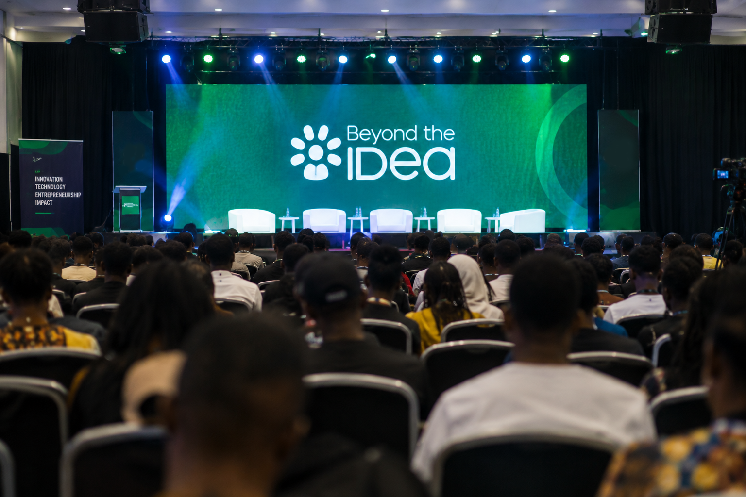 Attendees at a business conference